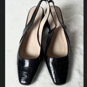 Classic Timeless Slingback Kitten Heels - Size 9.5